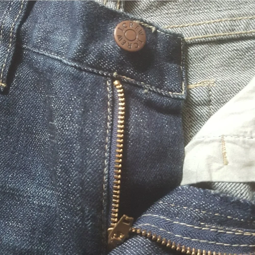 J. Crew Stretch Hipslung Dark Wash Bootcut Jeans Womens Size 27R‎